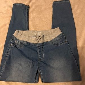10/12 Plus girls elastic band stretch Denim Jeggings